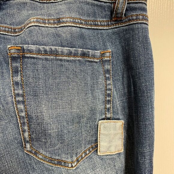 Cabi Slim Boyfriend Patchwork Jeans Size 0 - Picture 8 of 9